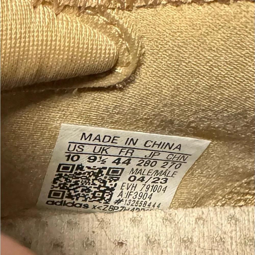 Adidas Men’s Beige/Tan Foam Runner-Style Sneakers